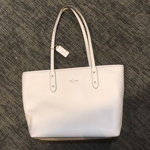 Coach white tote bag